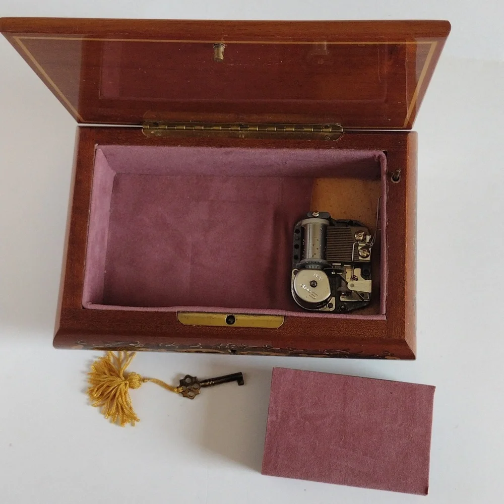 Musical Wooden Jewelry Box from Venice